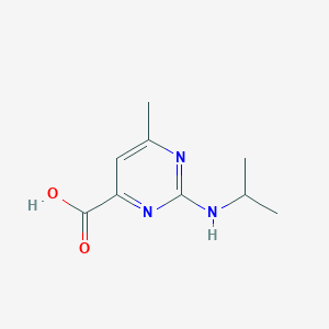 molecular formula C9H13N3O2 B1400757 2-(Isopropylamino)-6-methylpyrimidine-4-carboxylic acid CAS No. 1150644-40-8