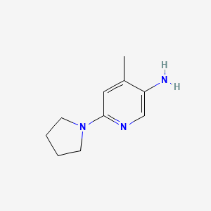3-Amino-4-methyl-6-(pyrrolidin-1-yl)pyridine