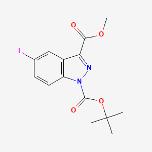 1-tert-Butyl 3-methyl 5-iodo-1H-indazole-1,3-dicarboxylate