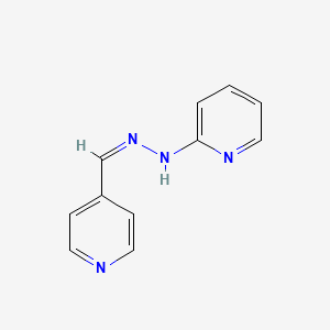 molecular formula C11H10N4 B14007664 N-[(Z)-pyridin-4-ylmethylideneamino]pyridin-2-amine 