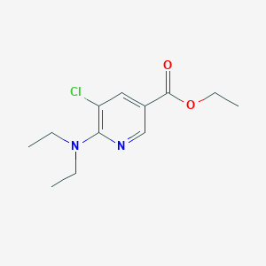 5-Chloro-6-diethylaminonicotinic acid ethyl ester