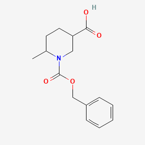 molecular formula C15H19NO4 B1400770 1-(苄氧羰基)-6-甲基哌啶-3-羧酸 CAS No. 908245-09-0