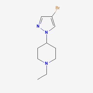 4-(4-bromo-1H-pyrazol-1-yl)-1-ethylpiperidine