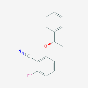 Benzonitrile, 2-fluoro-6-[(1S)-1-phenylethoxy]-