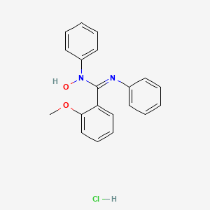 molecular formula C20H19ClN2O2 B14007804 N-Hydroxy-2-methoxy-N,N-diphenyl-benzenecarboximidamide CAS No. 59387-49-4