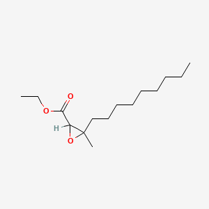 molecular formula C15H28O3 B14007836 Ethyl 3-methyl-3-nonyloxirane-2-carboxylate CAS No. 83803-54-7