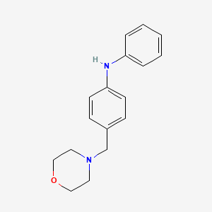molecular formula C17H20N2O B14007853 4-(p-Anilinobenzyl)-morpholine CAS No. 64097-54-7