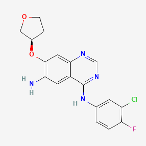 (R)-N4-(3-chloro-4-fluorophenyl)-7-(tetrahydrofuran-3-yloxy)quinazoline-4,6-diamine