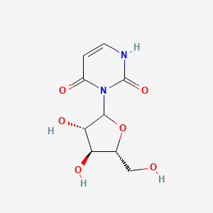 molecular formula C9H12N2O6 B14007890 3-[(3S,4S,5R)-3,4-dihydroxy-5-(hydroxymethyl)oxolan-2-yl]-1H-pyrimidine-2,4-dione 