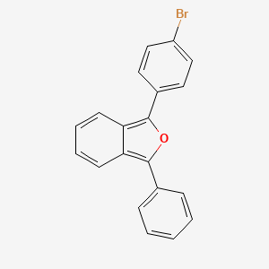 molecular formula C20H13BrO B14007902 1-(4-Bromophenyl)-3-phenylisobenzofuran 