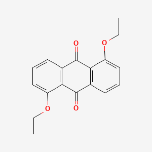 molecular formula C18H16O4 B14007989 1,5-Diethoxyanthracene-9,10-dione CAS No. 22924-22-7