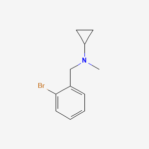 molecular formula C11H14BrN B1400799 N-[(2-bromophenyl)methyl]-N-methylcyclopropanamine CAS No. 1247180-19-3