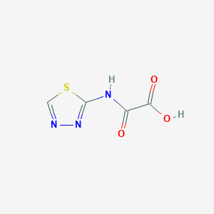 molecular formula C4H3N3O3S B140080 Oxo(1,3,4-thiadiazol-2-ylamino)acetic acid CAS No. 130992-20-0