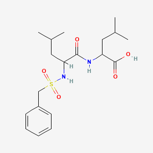 molecular formula C19H30N2O5S B14008092 N-(Phenylmethanesulfonyl)leucylleucine CAS No. 7474-68-2