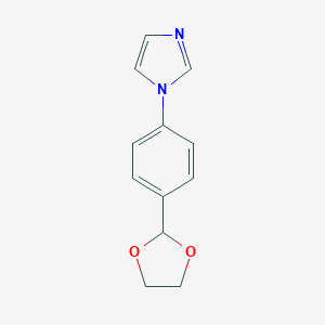 2-((4-Imidazol-1-YL)phenyl)-1,3-dioxolan