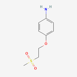 molecular formula C9H13NO3S B1400810 4-(2-Methanesulfonylethoxy)aniline CAS No. 1183904-30-4