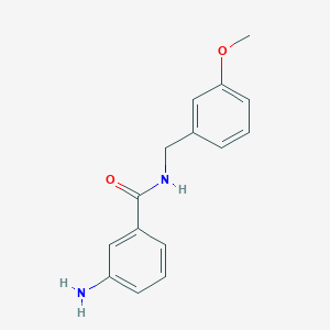 molecular formula C15H16N2O2 B1400819 3-Amino-N-(3-methoxybenzyl)-benzamide CAS No. 1178651-61-0