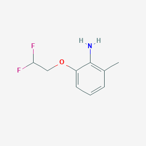 molecular formula C9H11F2NO B1400820 2-(2,2-Difluoroethoxy)-6-methylphenylamine CAS No. 1184255-71-7