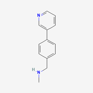 molecular formula C13H14N2 B1400821 Methyl-(4-pyridin-3-yl-benzyl)-amine CAS No. 857348-52-8