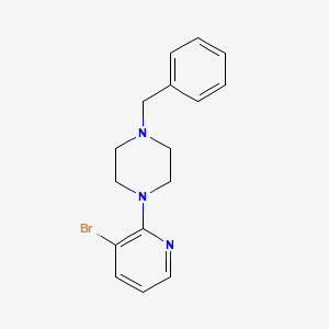 molecular formula C16H18BrN3 B1400828 1-Benzyl-4-(3-bromopyridin-2-yl)piperazine CAS No. 1293214-99-9