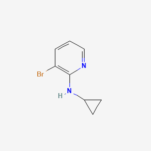 molecular formula C8H9BrN2 B1400835 3-bromo-N-cyclopropylpyridin-2-amine CAS No. 1289021-00-6