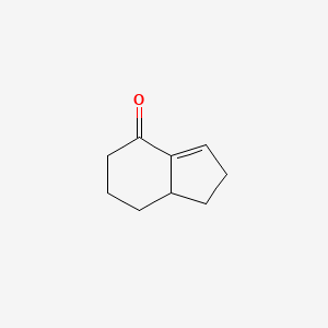 molecular formula C9H12O B14008352 1,2,5,6,7,7a-hexahydro-4H-inden-4-one CAS No. 50785-10-9