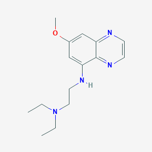 molecular formula C15H22N4O B14008372 N',N'-diethyl-N-(7-methoxyquinoxalin-5-yl)ethane-1,2-diamine CAS No. 7403-77-2