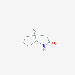 molecular formula C8H13NO B14008477 2-Azabicyclo[3.3.1]nonan-3-one CAS No. 6330-42-3
