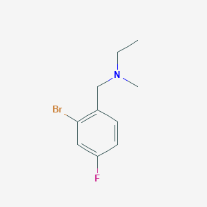 molecular formula C10H13BrFN B1400853 N-(2-bromo-4-fluorobenzyl)-N-methylethanamine CAS No. 1247575-72-9