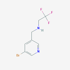 molecular formula C8H8BrF3N2 B1400858 N-((5-bromopyridin-3-yl)methyl)-2,2,2-trifluoroethanamine CAS No. 1179955-33-9