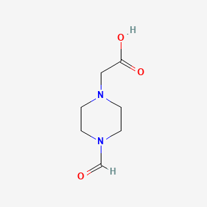 molecular formula C7H12N2O3 B1400861 2-(4-Formylpiperazin-1-yl)acetic acid CAS No. 948104-74-3