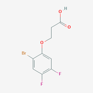 molecular formula C9H7BrF2O3 B1400864 3-(2-Bromo-4,5-difluorophenoxy)propanoic acid CAS No. 911826-30-7