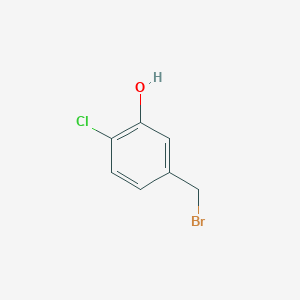 molecular formula C7H6BrClO B14008645 5-(Bromomethyl)-2-chlorophenol CAS No. 54900-62-8