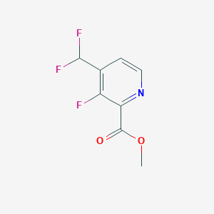 molecular formula C8H6F3NO2 B14008843 Methyl 4-(difluoromethyl)-3-fluoropicolinate 