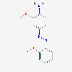 molecular formula C14H15N3O2 B14008875 2-Methoxy-4-(o-methoxyphenylazo)aniline CAS No. 2615-05-6