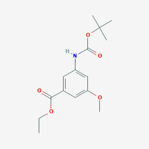 Ethyl 3-((tert-butoxycarbonyl)amino)-5-methoxybenzoate