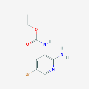 molecular formula C8H10BrN3O2 B1400899 Ethyl (2-amino-5-bromopyridin-3-yl)carbamate CAS No. 1289190-02-8