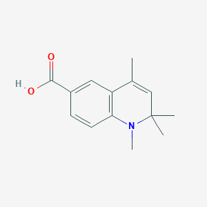molecular formula C14H17NO2 B1400917 1,2,2,4-Tetramethyl-1,2-dihydroquinoline-6-carboxylic acid CAS No. 1432374-62-3