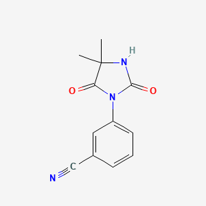 3-(4,4-Dimethyl-2,5-dioxoimidazolidin-1-yl)benzonitrile