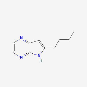 molecular formula C10H13N3 B14009269 6-Butyl-5H-pyrrolo[2,3-b]pyrazine CAS No. 798544-33-9