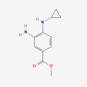 molecular formula C11H14N2O2 B1400929 Methyl 3-amino-4-(cyclopropylamino)benzoate CAS No. 848819-84-1