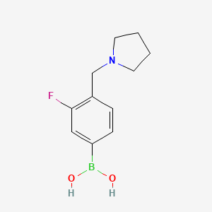3-Fluoro-4-(pyrrolidin-1-ylmethyl)phenylboronic acid