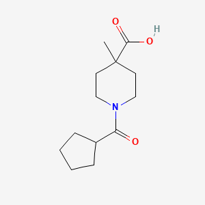 1-Cyclopentanecarbonyl-4-methyl-piperidine-4-carboxylic acid
