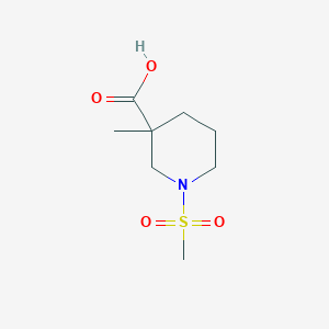 1-Methanesulfonyl-3-methyl-piperidine-3-carboxylic acid