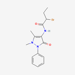 2-Bromo-N-(1,5-dimethyl-3-oxo-2-phenyl-2,3-dihydro-1H-pyrazol-4-yl)butanamide