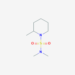 molecular formula C8H18N2O2S B14009474 n,n,2-Trimethylpiperidine-1-sulfonamide CAS No. 5433-58-9