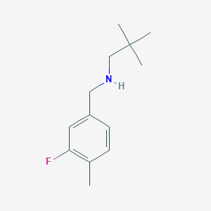 (2,2-Dimethylpropyl)[(3-fluoro-4-methylphenyl)methyl]amine