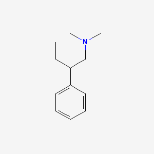 molecular formula C12H19N B14009500 Phenethylamine, N,N-dimethyl-beta-ethyl- CAS No. 33132-91-1