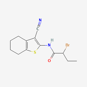 2-Bromo-N-(3-cyano-4,5,6,7-tetrahydro-1-benzothien-2-yl)butanamide
