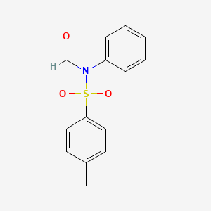 molecular formula C14H13NO3S B14009615 N-Phenyl-N-tosylformamide CAS No. 68984-88-3